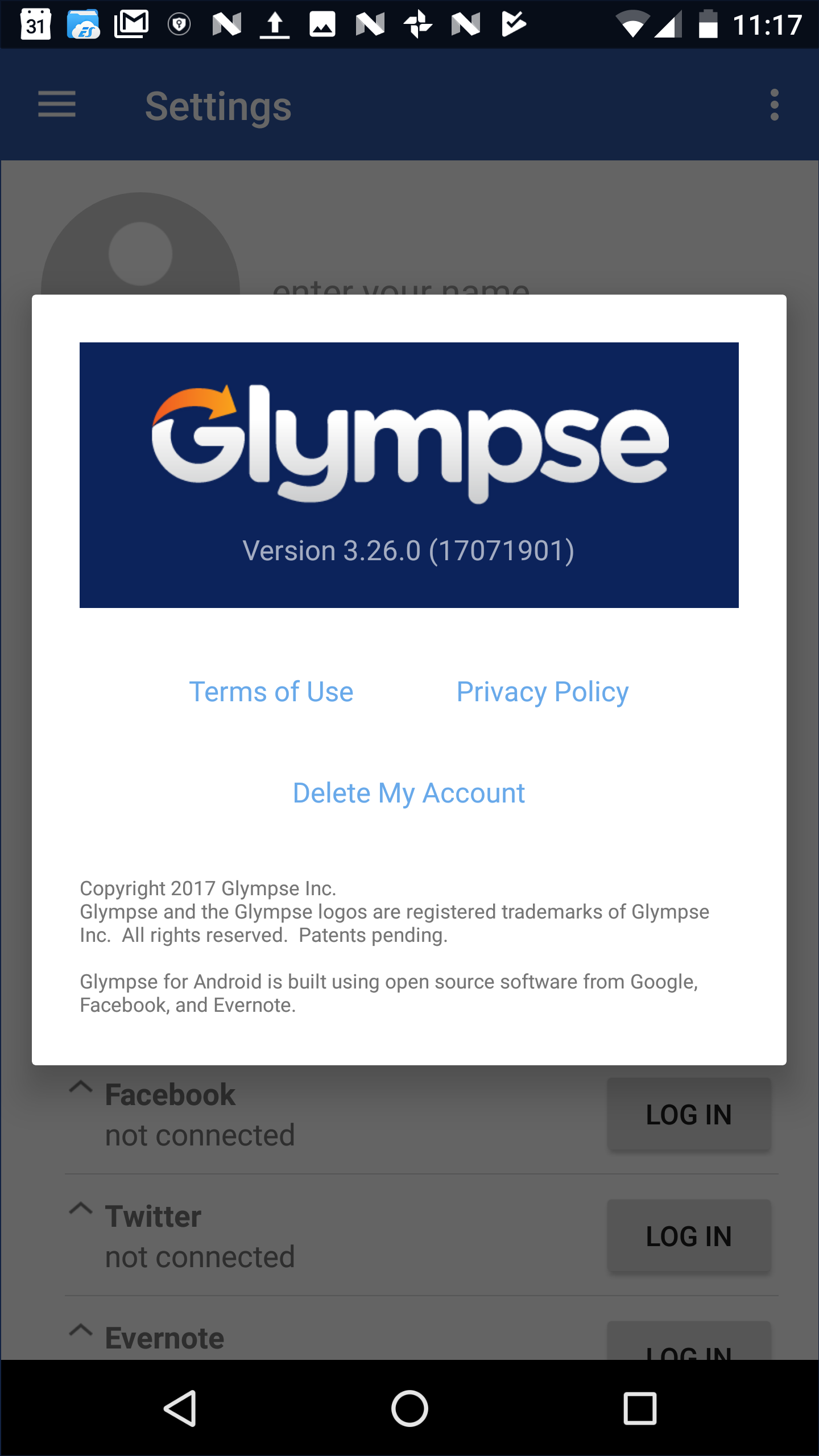 Android: How do I delete my Glympse account? – Glympse Support